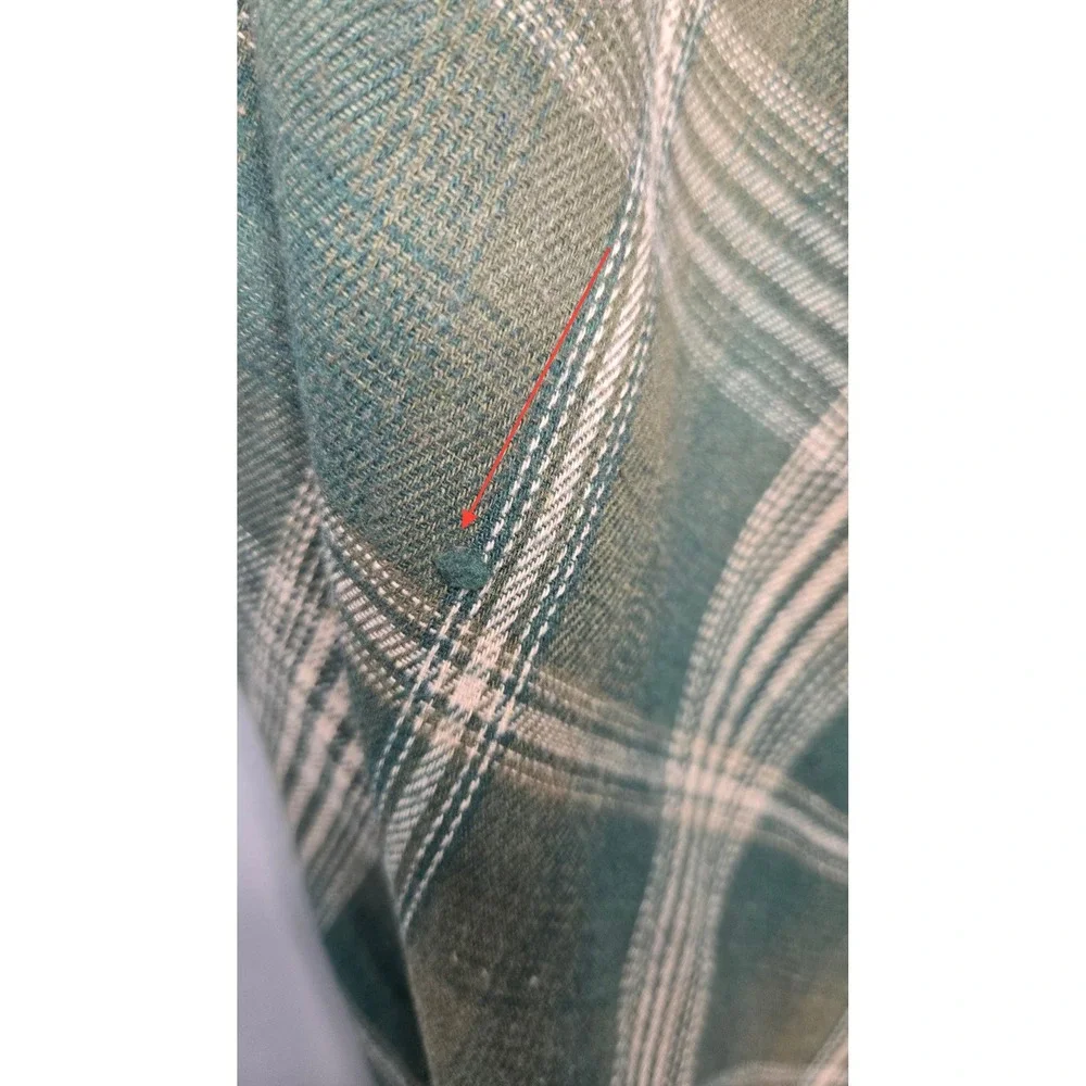 Scarlet Darkness Green Plaid Maxi Skirt XL Cottagecore Renaissance Elastic Waist